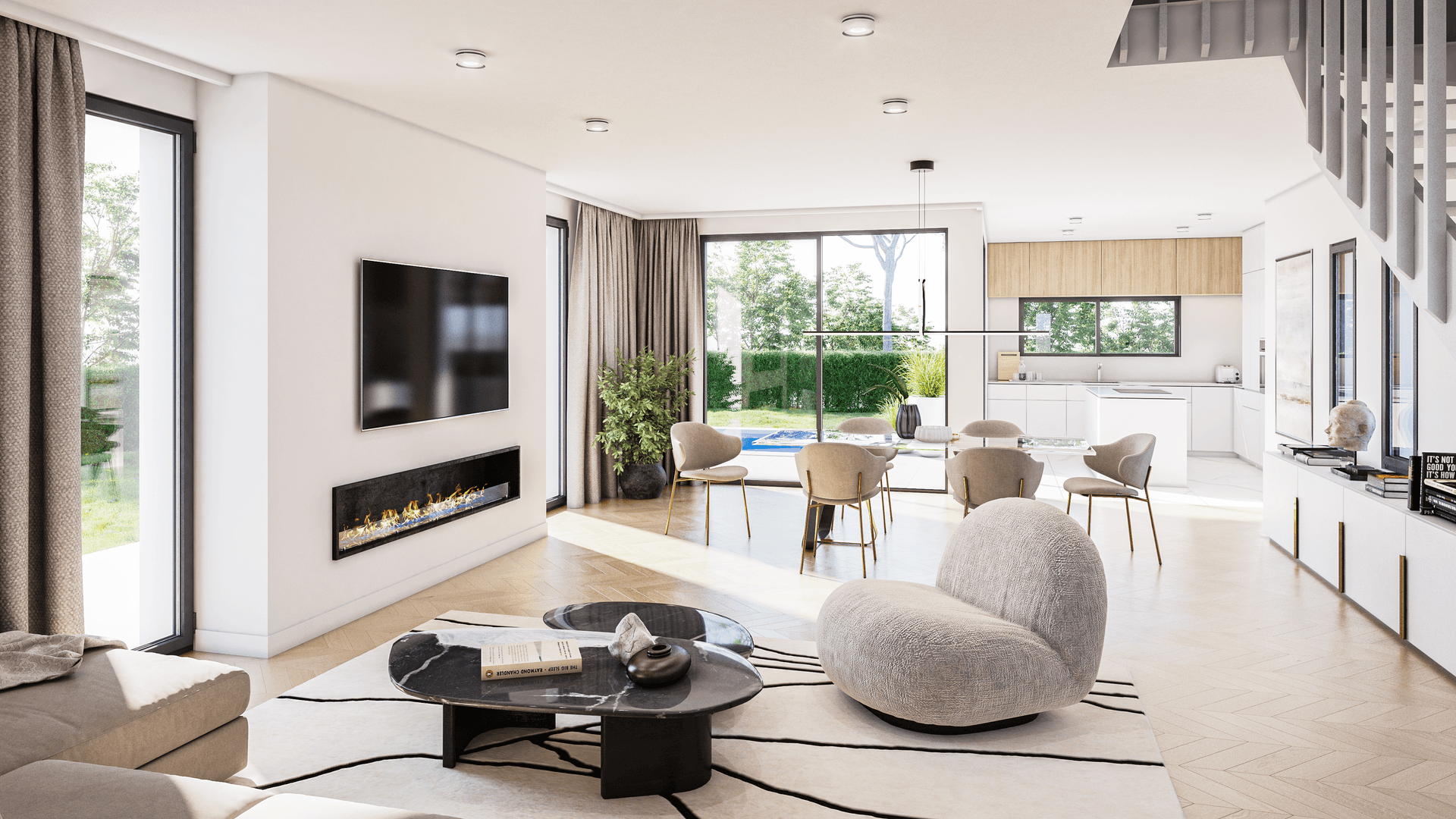 Photo intérieur d'une villa de la résidence les Villas de Belladone